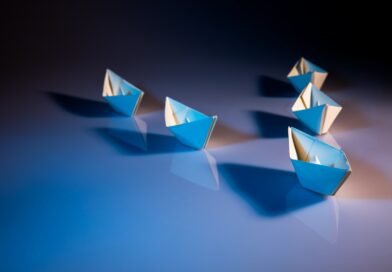 white paper boats on white surface